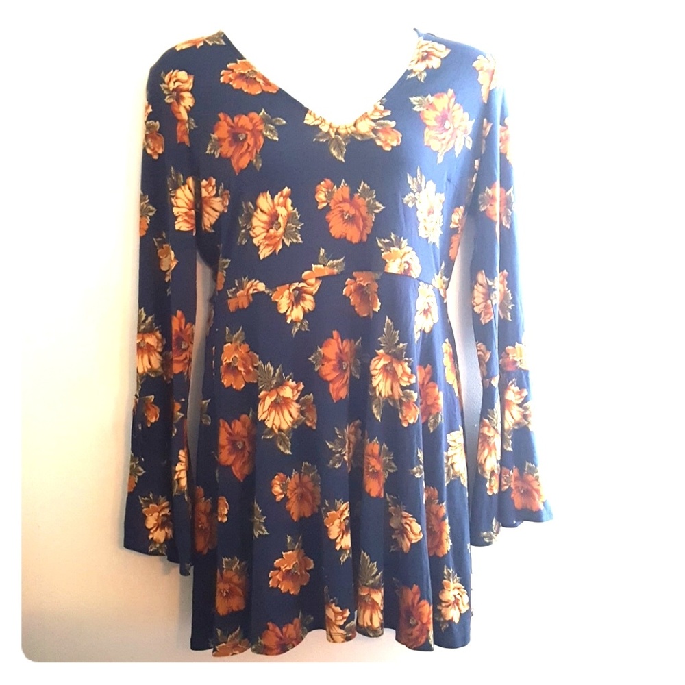 Forever 21 Plus Flare Sleeve Skater Dress 2x NWOT